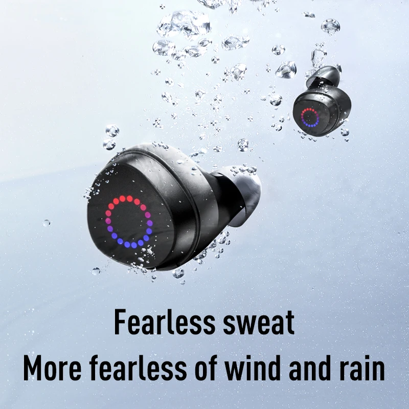 

TWS 5.0 Bluetooth Earphones IPX7 WaterProof 3D Stereo Sports Wireless Earphone With Dual Microphone Handsfree Earbuds JR