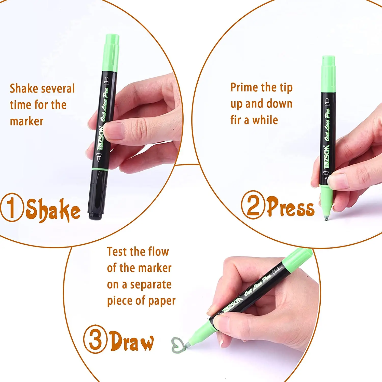 Новое поступление яркий блестящий фотокарандаш с уникальным дизайном и двойным