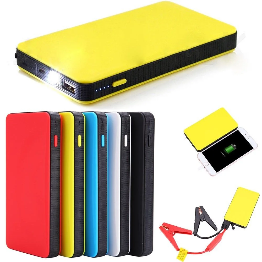Jiamen портативный мини тонкий 20000 мАч автомобильный стартер Power Bank 12V зарядное