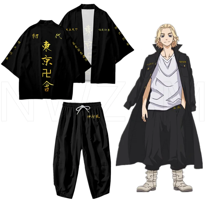 Новинка футболка для косплея Токийский рественс с аниме Sano Manjirou Ken Ryuguji Haori летние