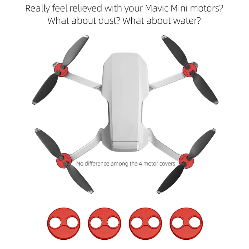 4 шт. крышка двигателя для DJI Mavic Mini Drone Пылезащитный протектор защитный аксессуар светильник легкий
