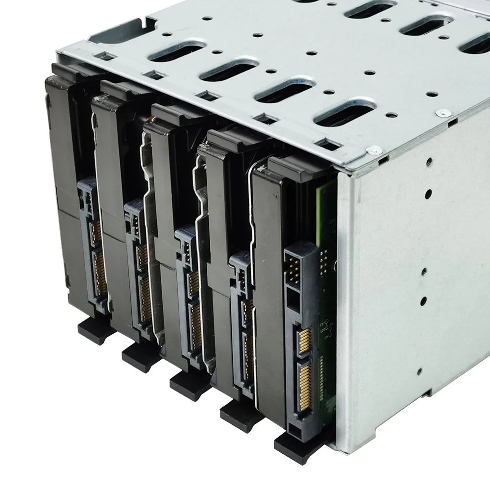 5 25in to 5x 3 5in sata sas hdd hard drive cage adapter tray rack for 3x 5 25 cd rom slot internal external pc with fan space free global shipping