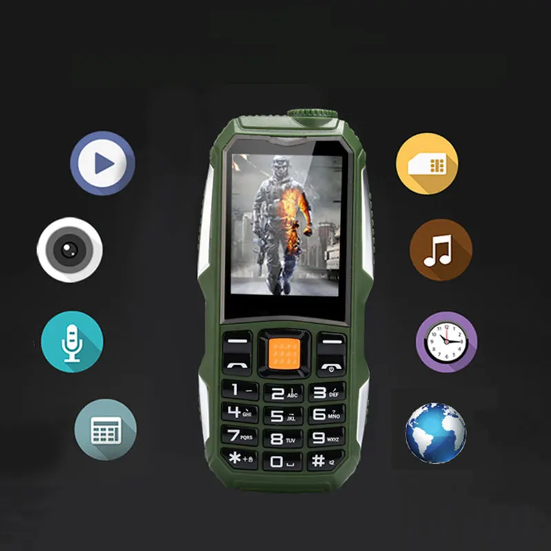 

Dianba military small three-proof mobile phone long standby mobile phone for the elderly a Ultra-long standby time 1.8Inches