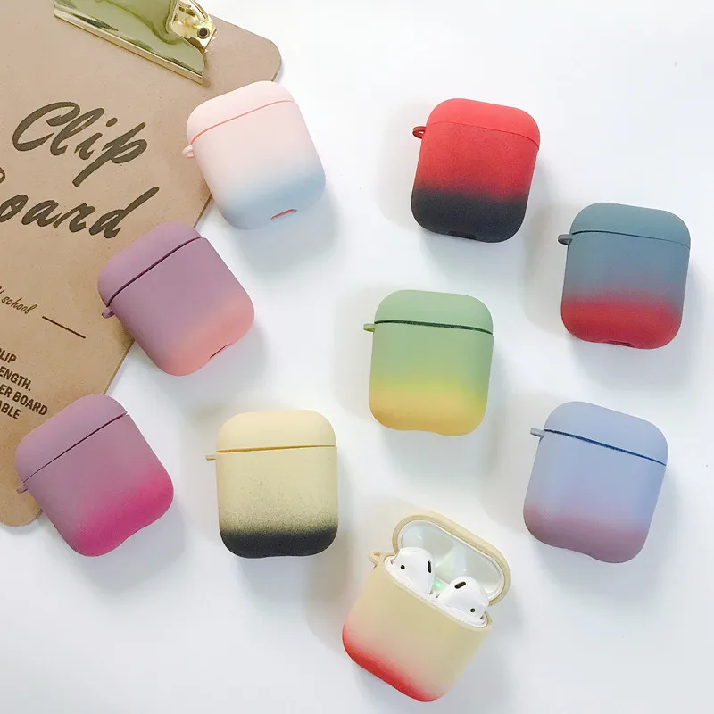 Симпатичные градиент Карамельный цвет наушники гарнитура Аксессуары