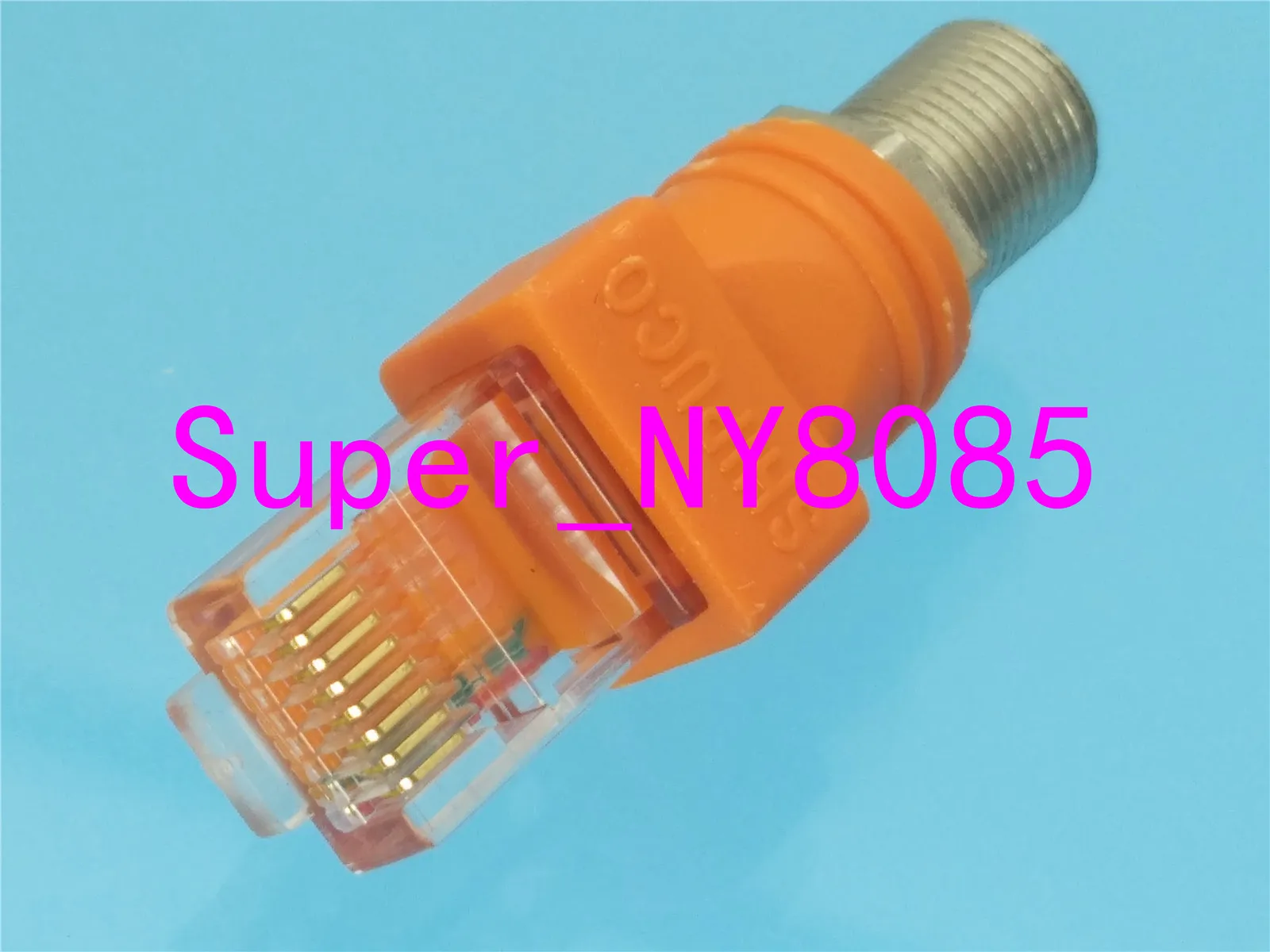 1pce F ТВ Женский к RJ45 Мужской коаксиальный баррель муфта адаптер RJ45 К RF разъем