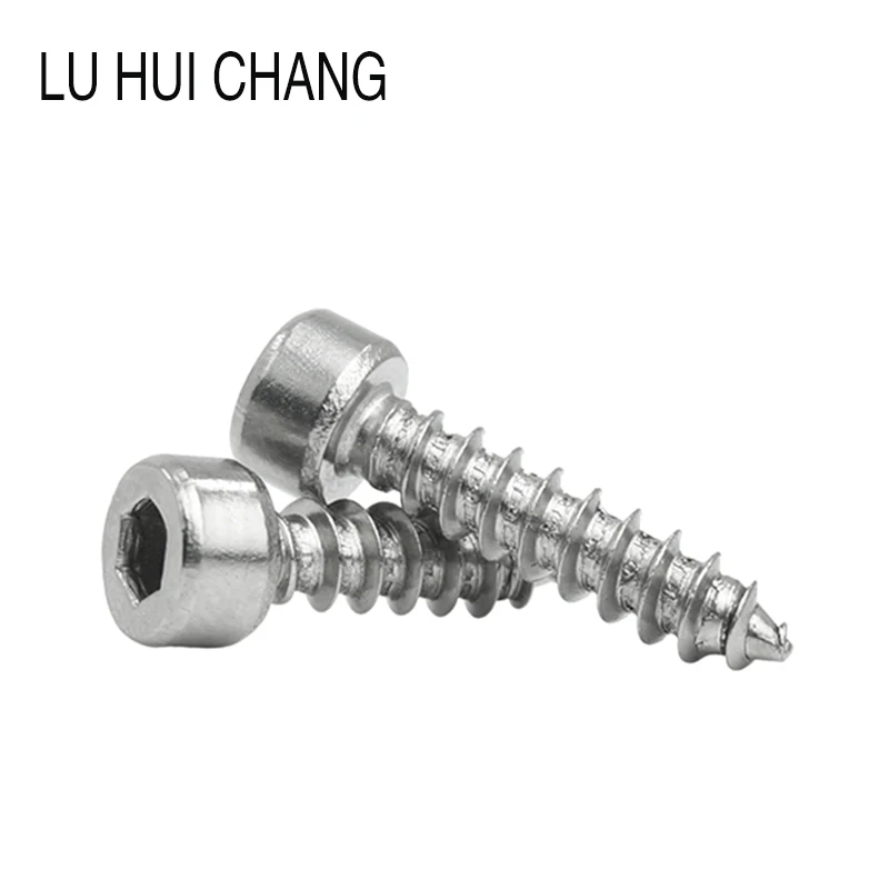 Luchang 100 шт. M2 M2.6 M3 винты из нержавеющей стали с шестигранным углублением