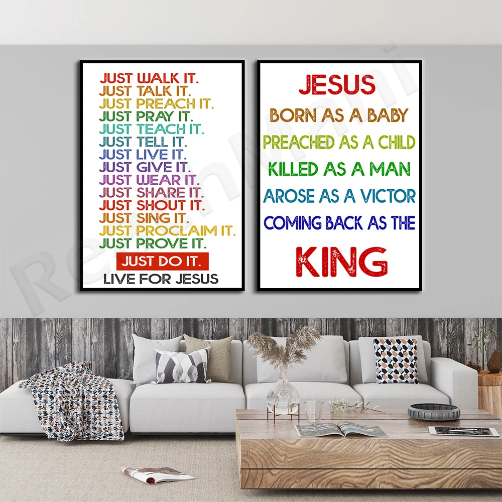 

Live only for Jesus God poster, Jesus wall art, Christian home wall decoration, Jesus in Christmas poster, Jesus gift