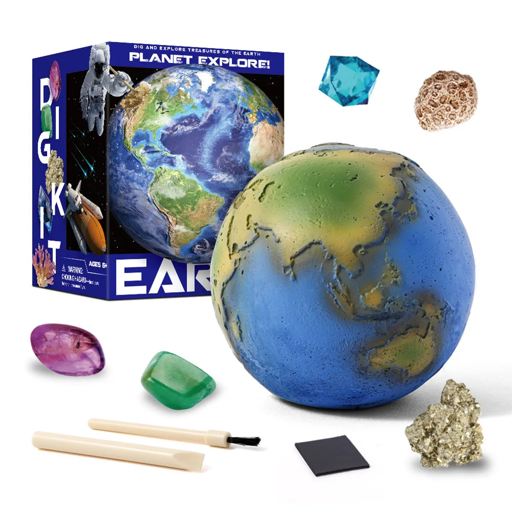 

Children DIY Mining Crystal 8 Planets Dig-out Mineral Mine Treasure Gems Archaeology Early Development Educational Toys Gift
