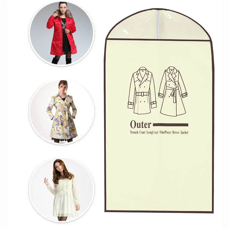 1 шт. черный чехол для пальто одежды костюма Пыленепроницаемая вешалка защита