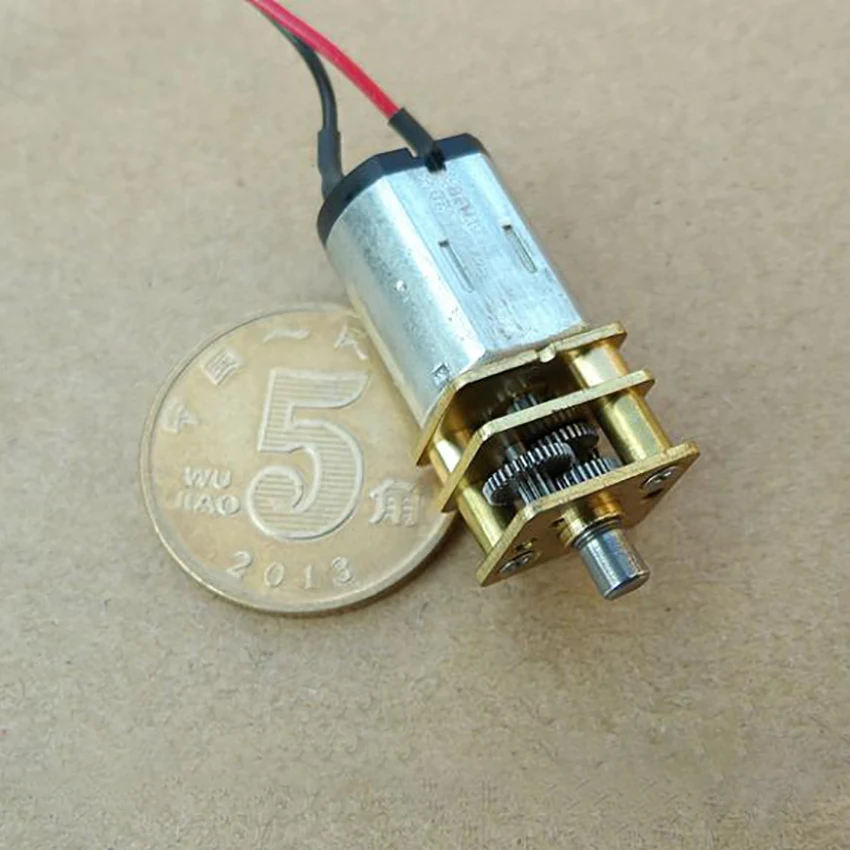 

All Metal Gear Precision N20 Geared Motor with Wire DC3V-5V, 10*12 MM Gearbox, Speed Redcution Motor, Reduction Ratio 1:298