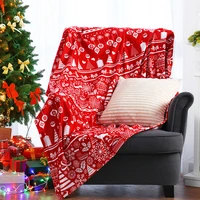 flannel fleece throw blanket for sofa couch bed christmas elk soft cozy lightweight blanket for adultskids %ef%bc%88140200cm%ef%bc%89