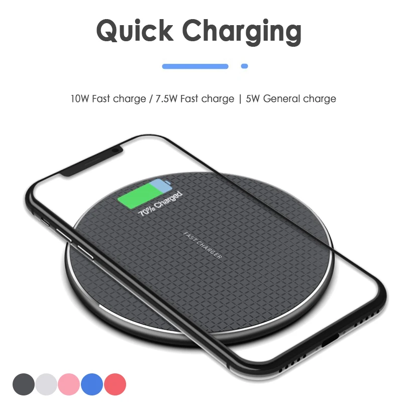 Быстрое беспроводное зарядное устройство K8 для iPhone 11 Pro 8 X XR XS Max 10W USB быстрая