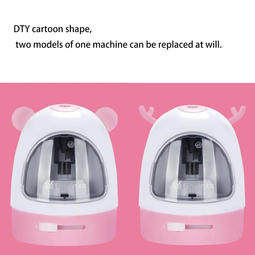 Электрическая автоматическая точилка для карандашей милый мультяшный карандаш