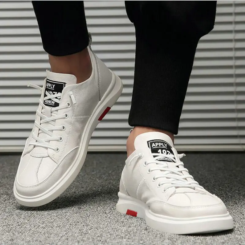 Новинка Повседневная обувь из натуральной кожи дышащая Уличная Zapatos мужские