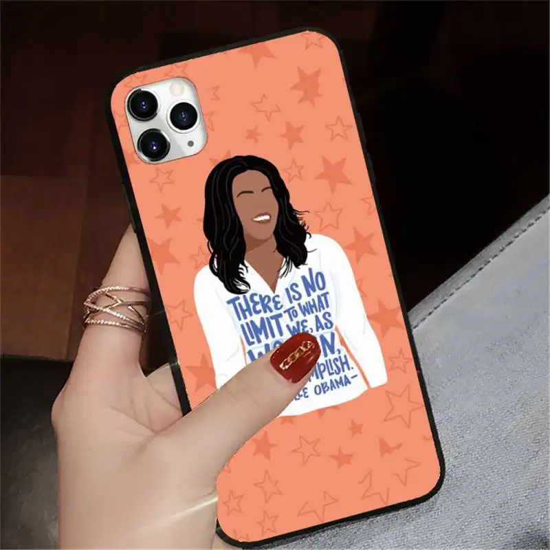 

Feminist Girl design pattern painting Phone Case for iPhone 11 12 pro XS MAX 8 7 6 6S Plus X 5S SE 2020 XR