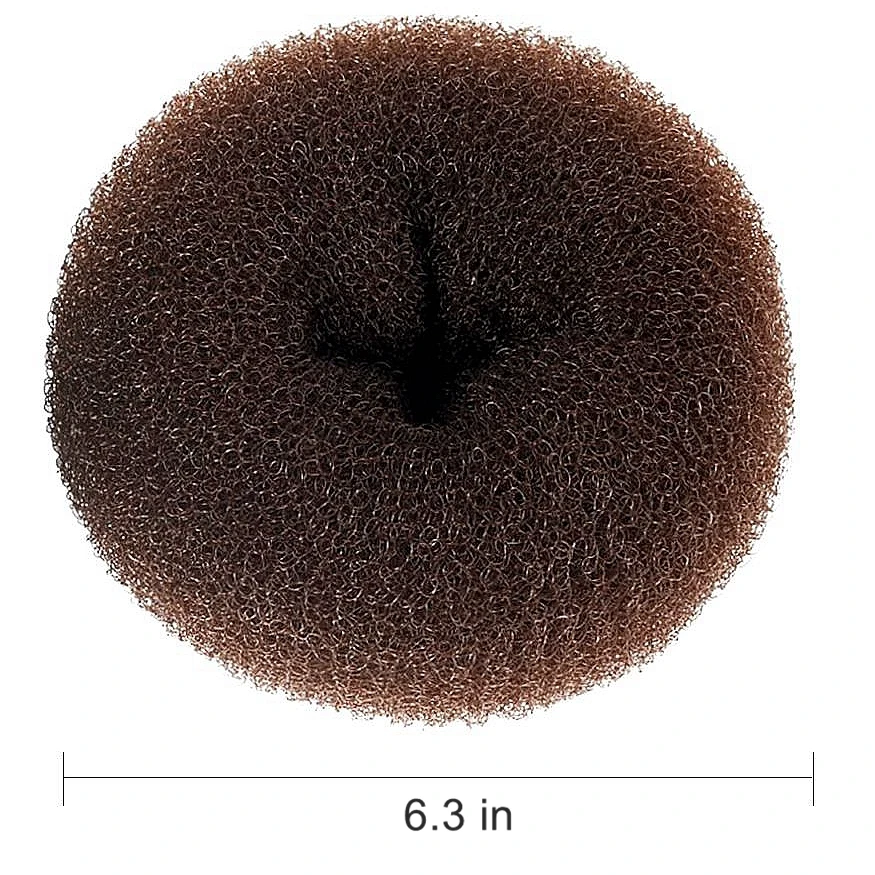 6.3in Brown Clothbeauty 1 шт булочки для волос пончик производитель, Женский шиньон для волос булочки производитель, кольцо стиль для волос пончик, волосы булочки строитель, танец булочки - Цвет: 6.3in Brown