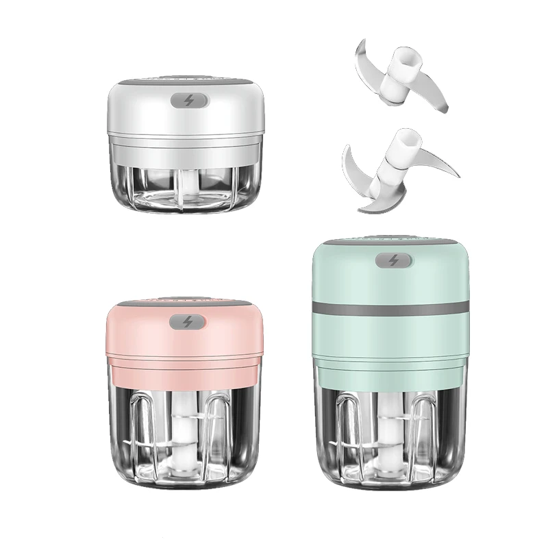 

Wireless Mini Electric Mixer Garlic Machine USB Recharge For Kitchen Vegetables Ingredients Blender Cup Food Processor