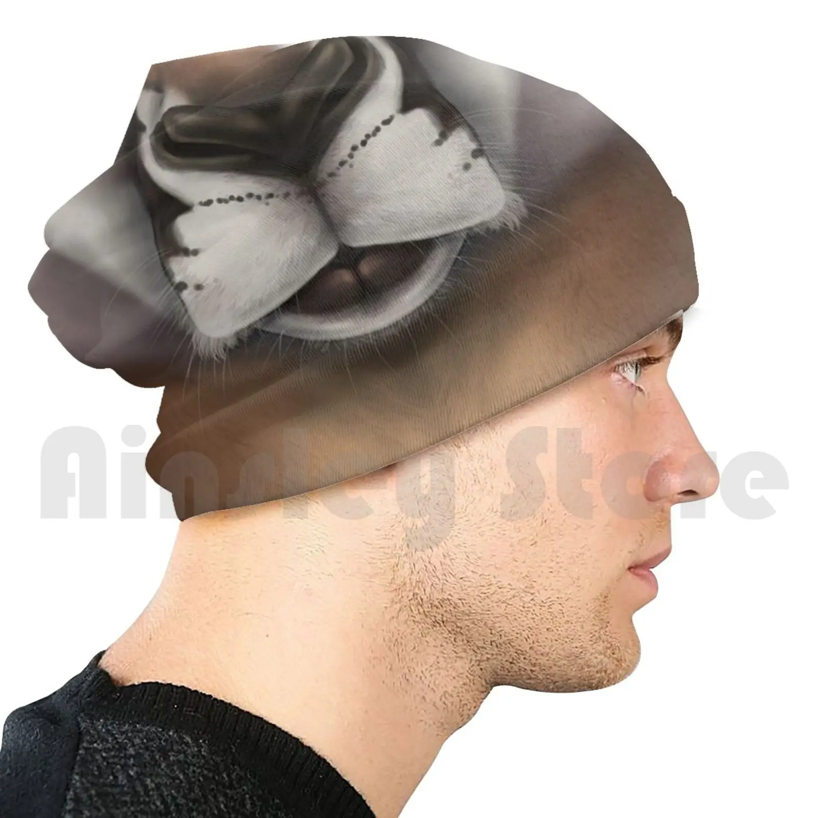 

Мужские красные облегающие шапки для лица Кенгуру пуловер Кепка удобный кенгуру марупиальное животное Австралийский антрал пушистый реалистичный