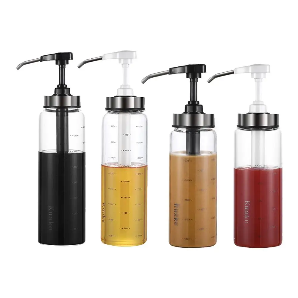 Бутылка для выдавливания горшки меда стеклянные контейнеры хранения еды