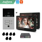 Видеодомофон Jeatone TUYA, 7 дюймов, IP, Wi-Fi, беспроводной, с монитором 2F