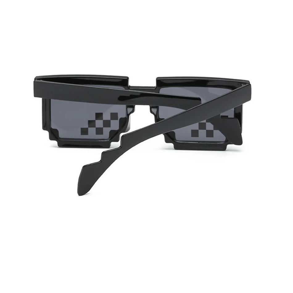 

Vintage Mosaic Glasses Trick Toy Thug Life Glasses Deal with It Glasses Pixel Women Men Black Mosaic Sunglasses Funny Toy