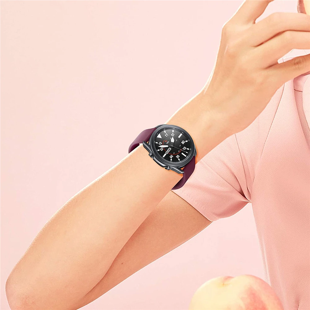 

2 set straps for samsung active 2 galaxy watch 3 band 45mm 41mm strap for huawei watch gt 2e gt 2 46mm amazfit bip gts correa