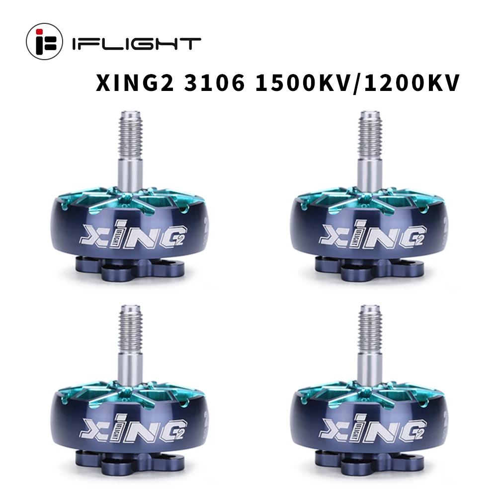 IFlight XING2 3106 1500KV/1200KV 4 6S с видом от первого лица Unibell двигатель W/ 5 мм Титан сплав вал