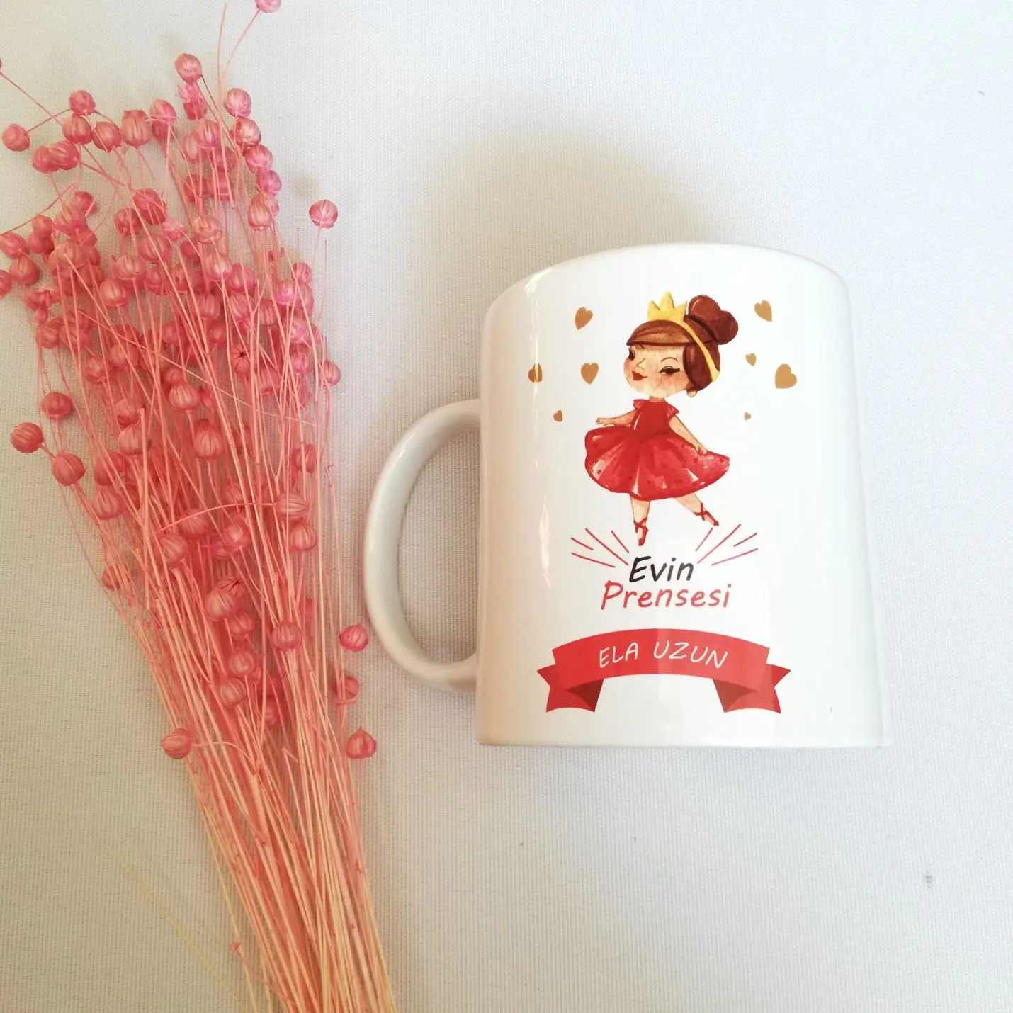 

Personalized House Princess Design White Mug