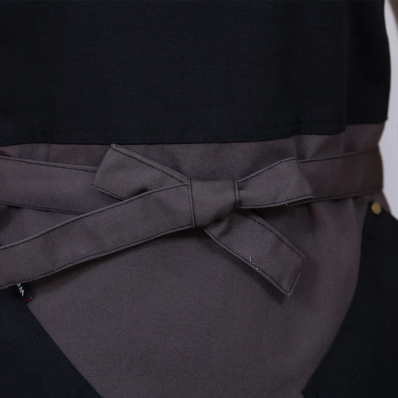 

1pcs Denim High-Grade Apron Household Kitchen Overalls Custom Logo Printed Words Women's Fashion Canvas Hairdressing Waist