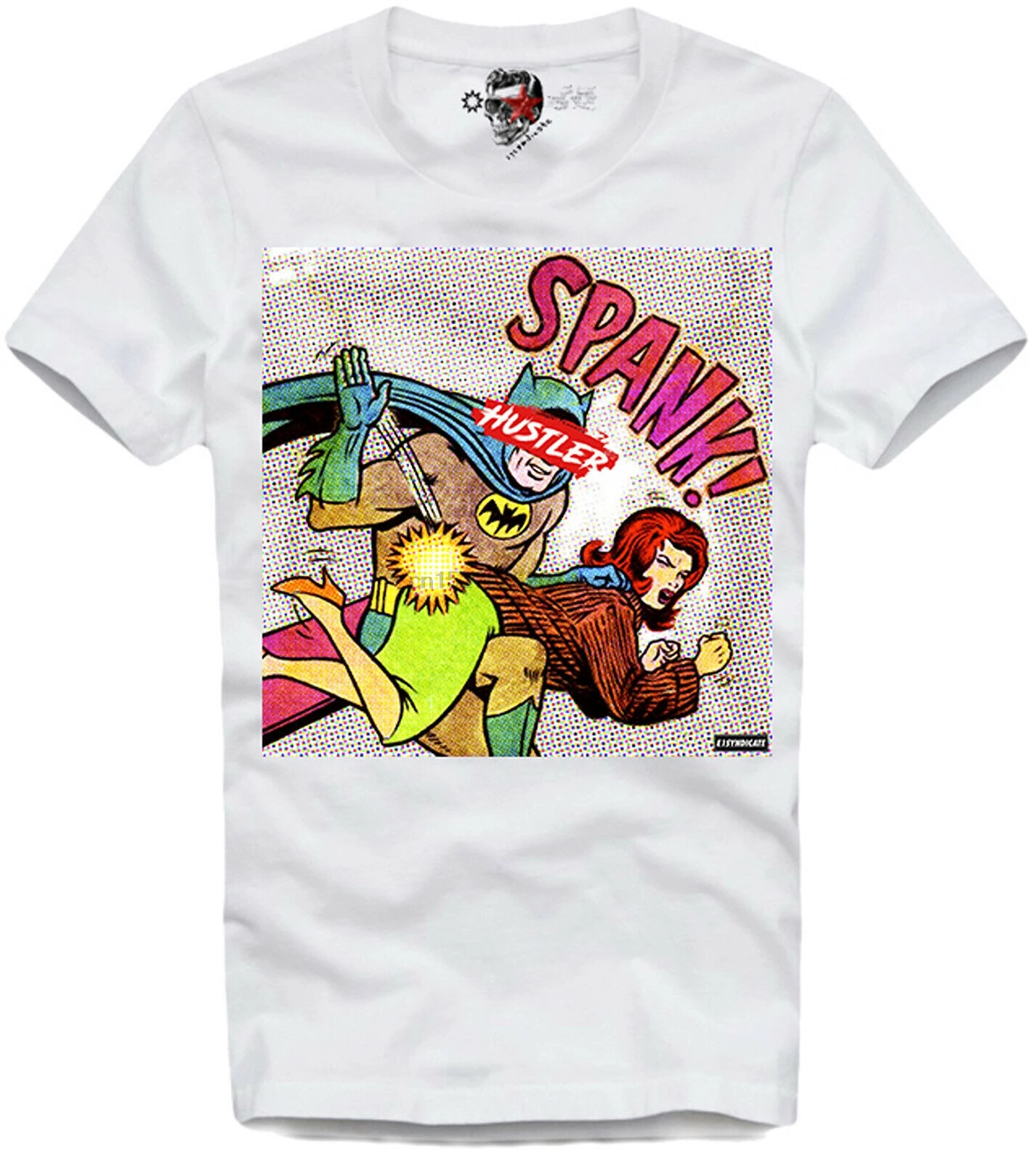 Футболка с принтом супер герой Лихтенштейн Рой шутер DISOBEY 4409 |