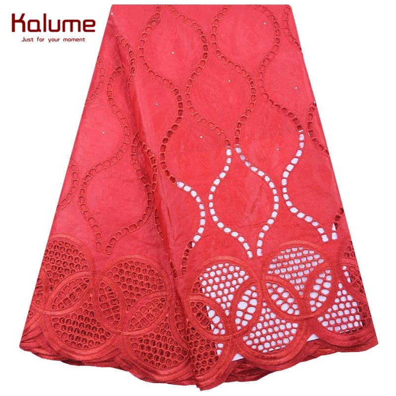 Калюме 5 ярдов Африканский Базен Riche кружевная ткань вышивка морская парча с