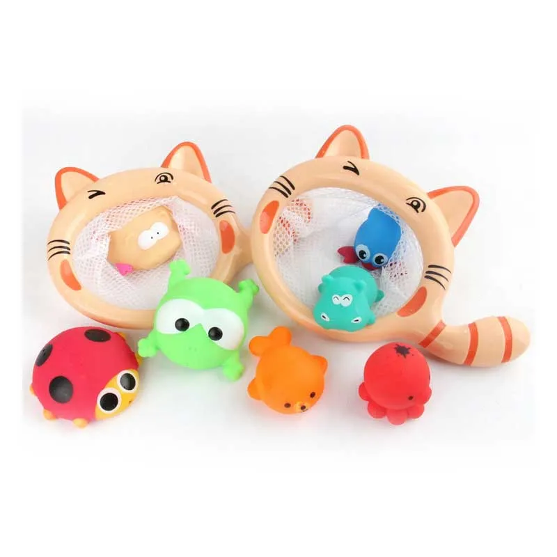 21 детская игрушка для ванны рыболовная сеть организующая игрушка-утка