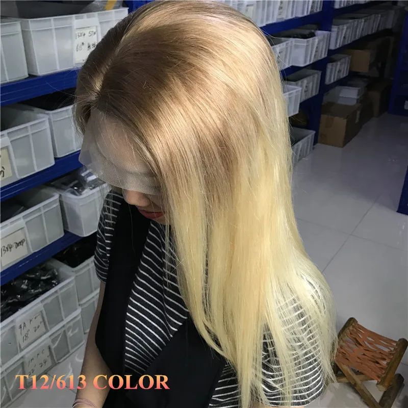 TD 13x4 прозрачные парики на кружеве высокое соотношение 12 &quot 24&quot Remy человеческие