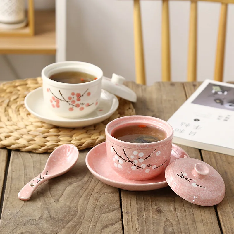 Японская керамическая кастрюля для тушения домашняя миска варки яиц чашка супа