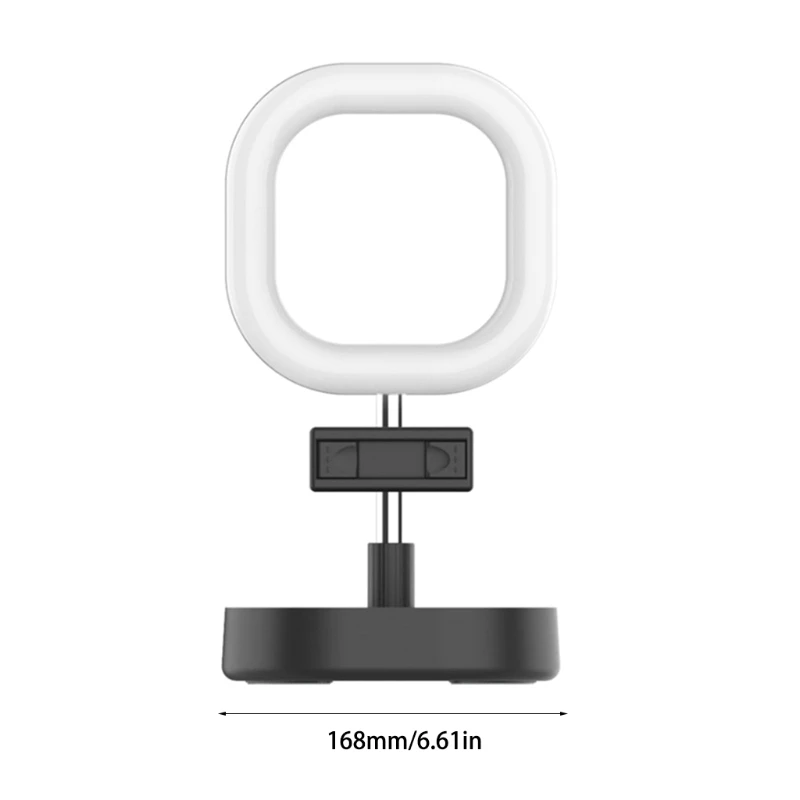 

Telescopic Foldable Support LED Lamp with Cellphone Holder Selfie Fill Light