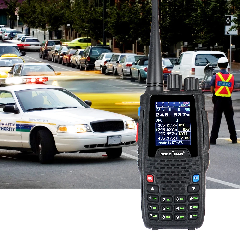 KT 8R рация Quad Band UHF VHF 136 147 МГц 400 470 350 390 портативная 5 Вт УФ двухсторонняя радиосвязь