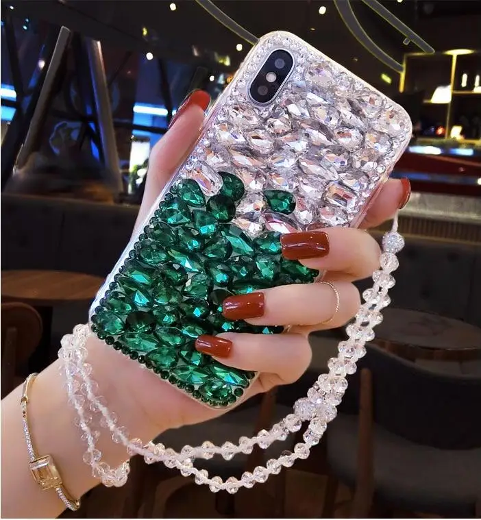 Чехол для Huawei P20 P30 P40 Lite Pro Mate 40 30 20 20X Nova 5T 7i 3i со стразами с ремешком | Мобильные