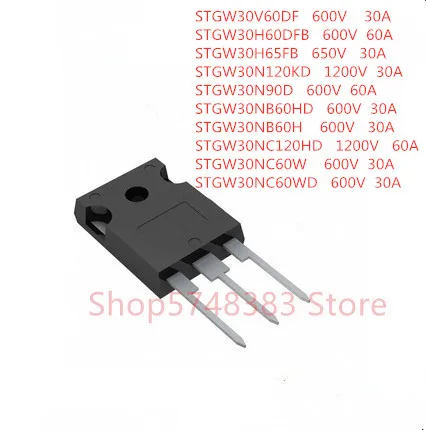 STGW30V60DF STGW30H60DFB STGW30H65FB STGW30N120KD STGW30N90D STGW30NB60HD STGW30NB60H STGW30NC120HD stgwnc3060w STGW30NC60WD|Аксессуары