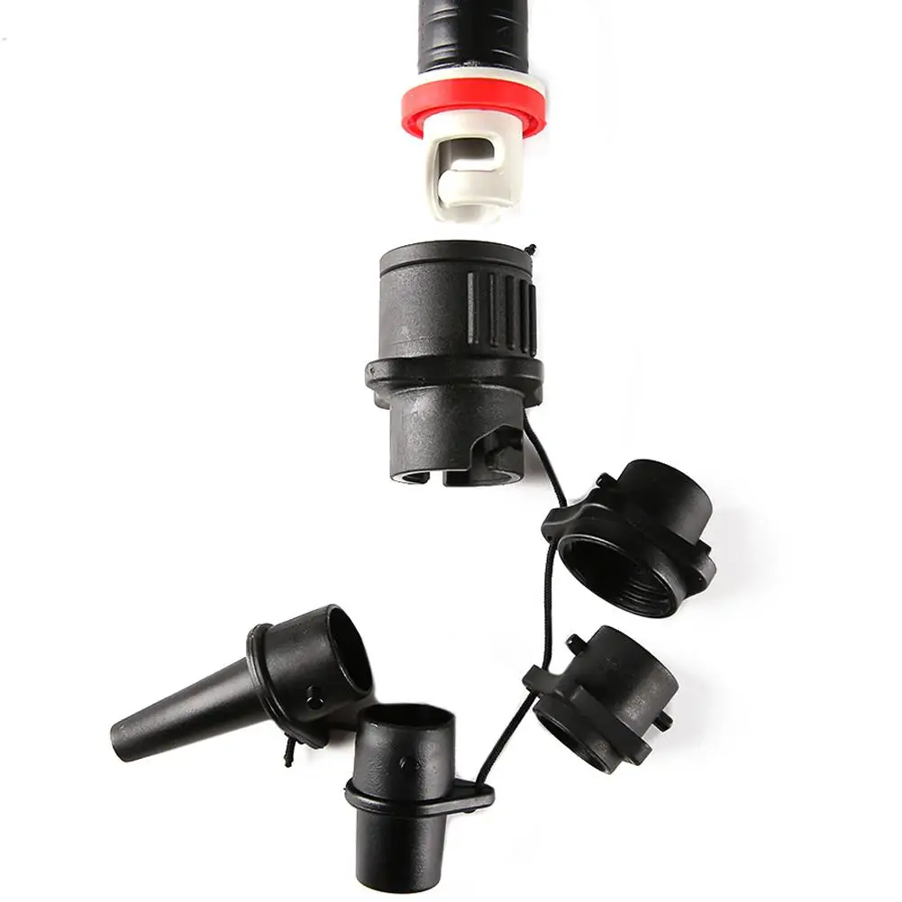 Valve Adapter SUP Pump Surf Paddle Board Dinghy Tool Canoe Assault Boat 4 Nozzle Inflatable Rowing Air Valves | Спорт и развлечения