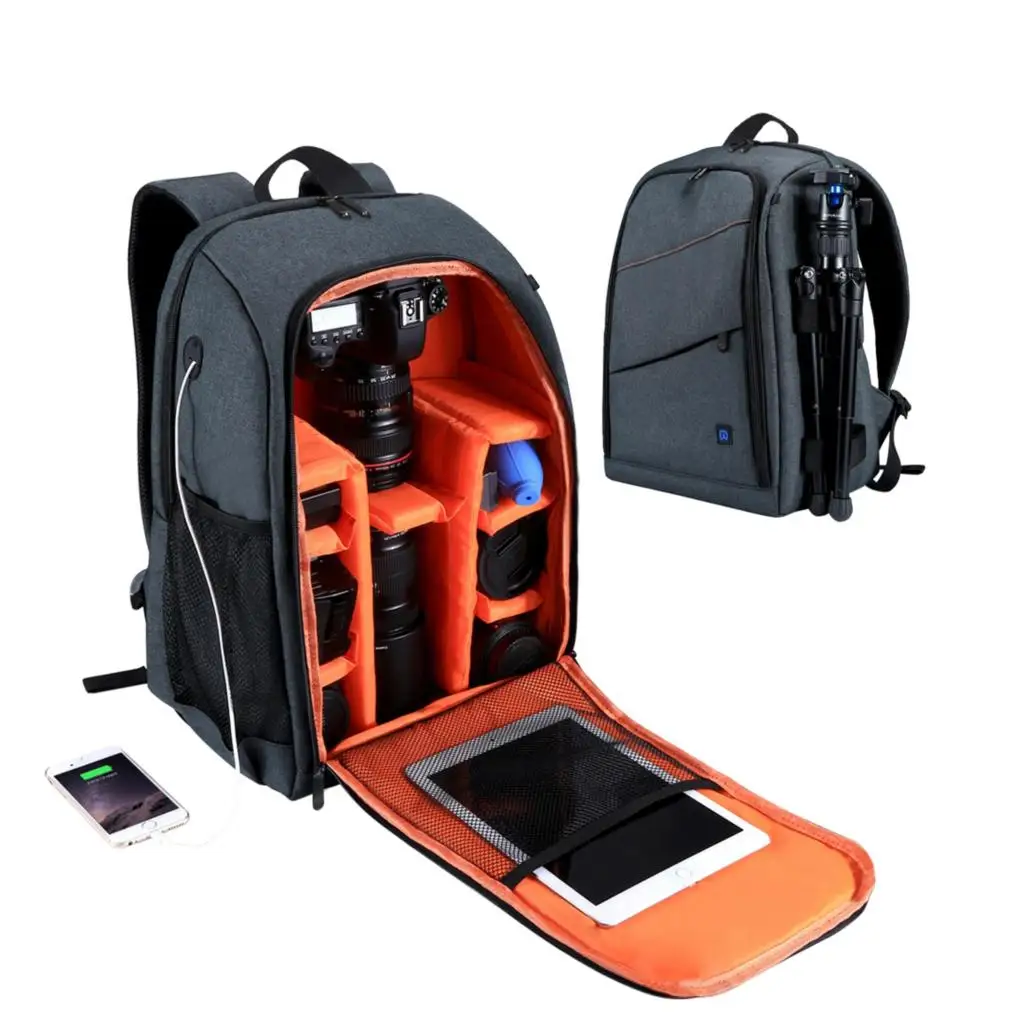 Universal backpack Outdoor Portable Waterproof Scratch-proof Dual Shoulders Backpack Camera Bag Digital DSLR Photo Video | Электроника