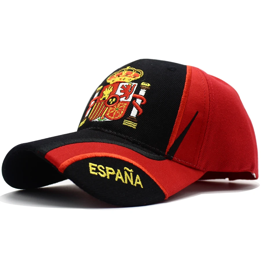 LIBERWOOD Brand hat Spain Espana Country Flag Baseball Cap Hats men female casual Sport Adjustable Cap Embroidered Spanish Gift