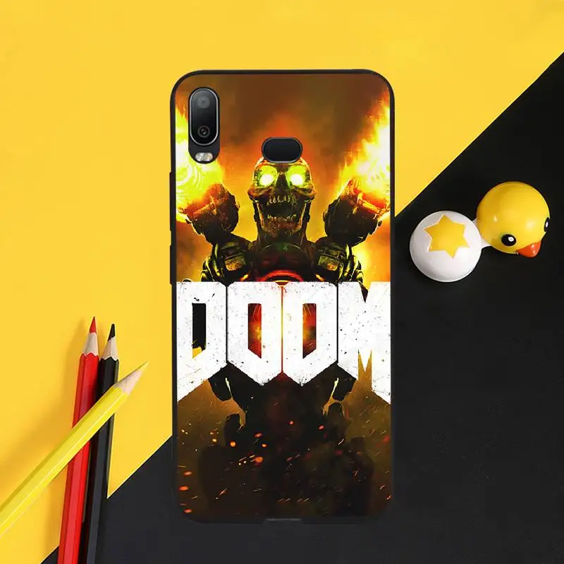 Милый блестящий чехол для телефона PENGHUWAN с изображением EWAU черепа игры Doom Samsung A10