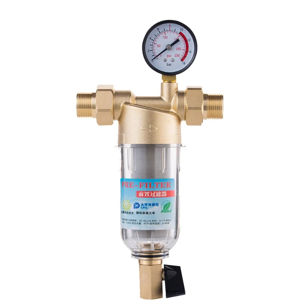 Система очистки фильтров Siphon backwash, 40 микрон, сетка из нержавеющей стали и меди для всего дома