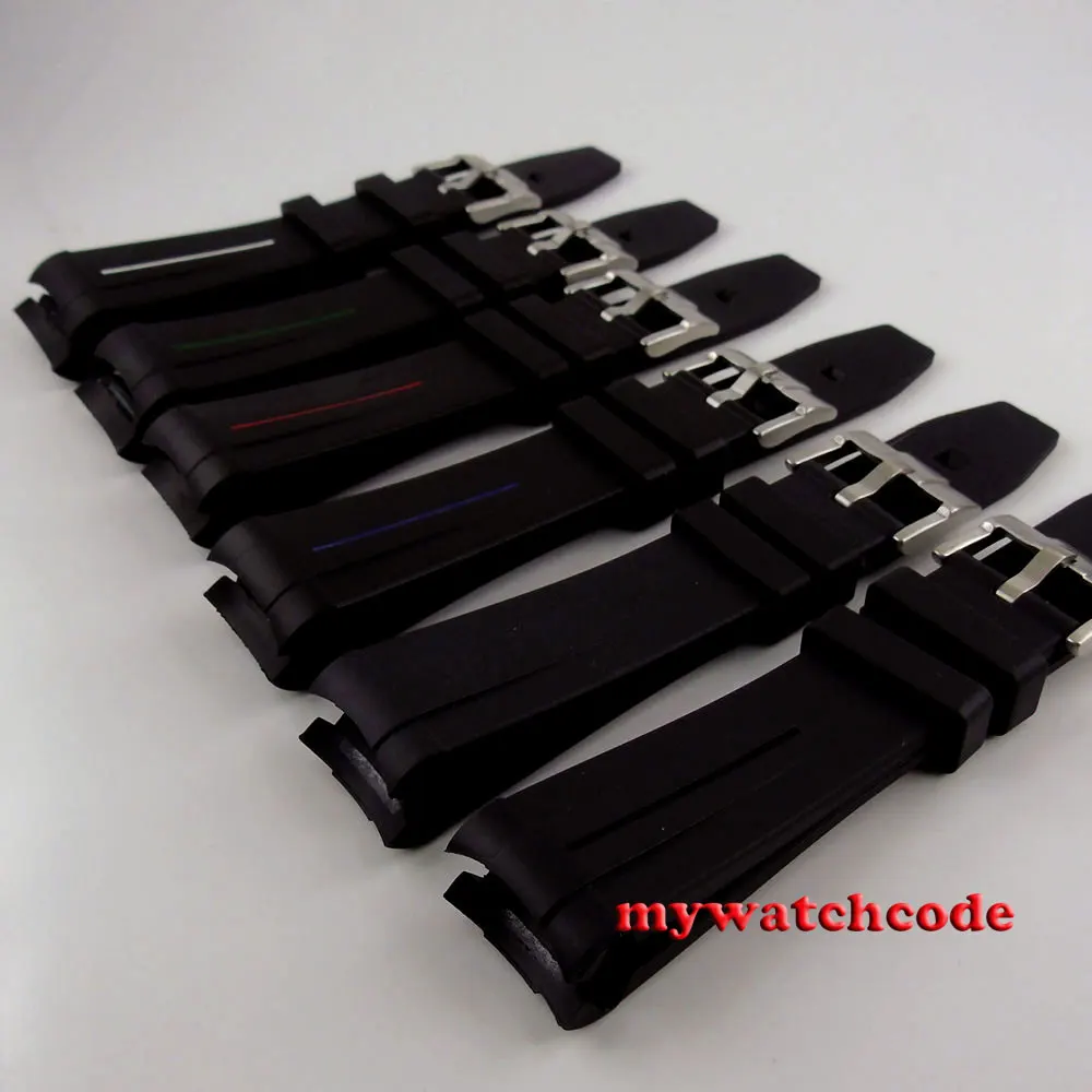 Ремешок резиновый 20 мм для наручных часов parnis bliger GMT | Наручные часы