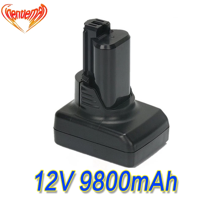Высокая емкость BAT411 литий ионная батарея 9800mAh для Bosch 10 8 V 12V 4Ah BAT412A BAT413A 2607336996 дрель