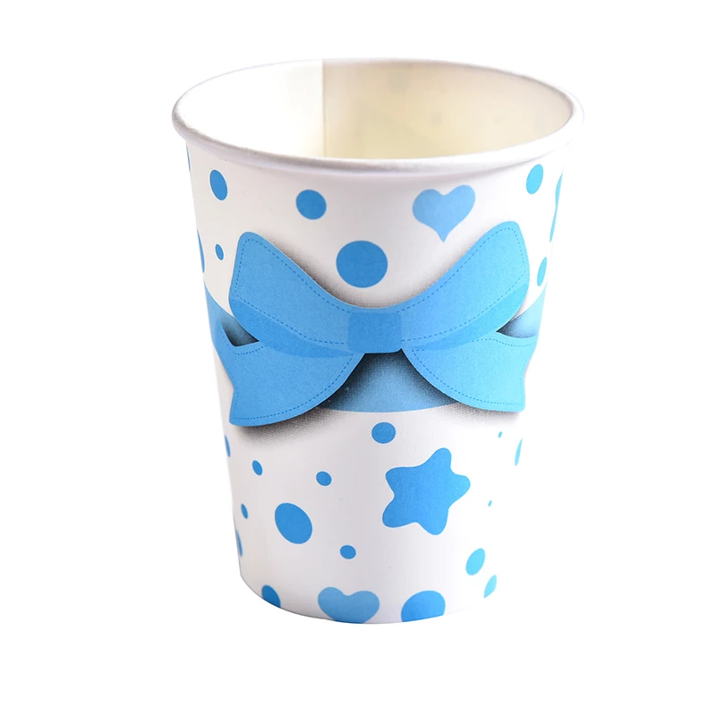 Детские вечерние одноразовые тарелки с рисунком слона бумажные полотенца для