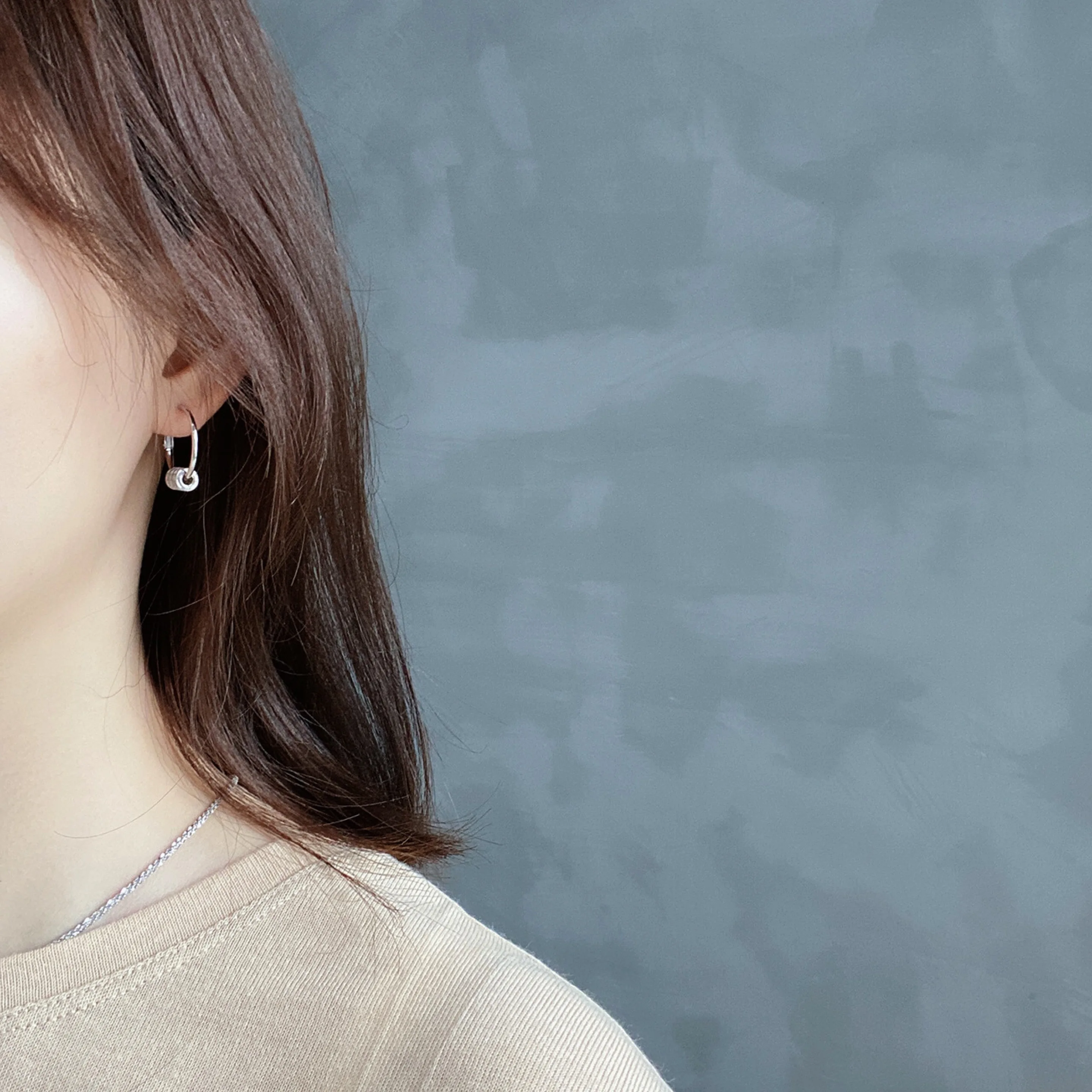 Женские серьги гвоздики из серебра 925 пробы|Серьги-кольца| |