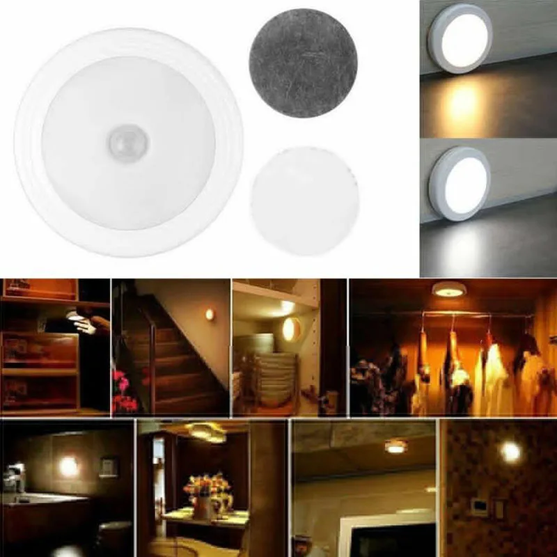 Mounted Stair Lamp Walkway Staircase 6 LED Wireless Auto Motion Sensor Light In Dark Safe | Дом и сад