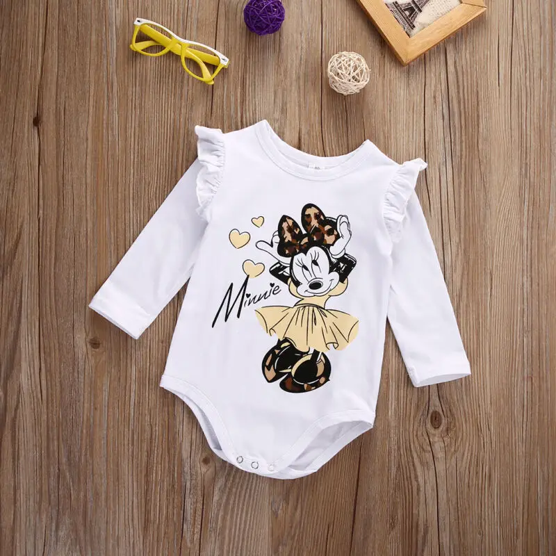 Рождественские белые футболки с длинным рукавом для маленьких девочек боди