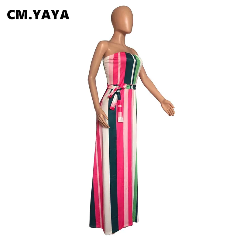 См. Несокрушимая Механическая женские длинные многоцветное платье в полоску без